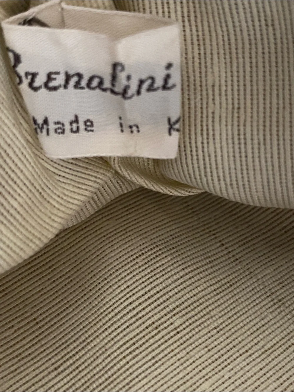 Vintage 80’s Brenalini By Jonotti Oversized Taupe Leather Clutch